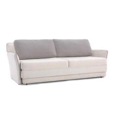 Sofá-Cama 3 Lugares  MH-1610 Herval 215 cm Colchão Casal Linho Cinza A