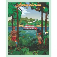 Quebra Cabeça Amazônia 98 X 78cm - 1014 Peças