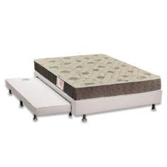 Cama Box c/Auxiliar Casal: Colchão Espuma Orthoflex D33 Comfortpedic L