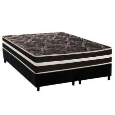 Cama Box Queen: Colchão Ortopédico Paropas D28 / Master AG80 Black Dou
