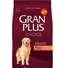 Raçao Gran Plus Choice Adultos Frango E Carne15 Kg