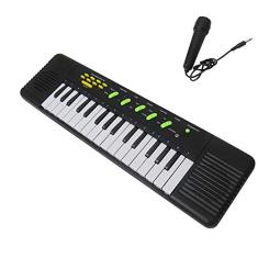 Piano Teclado Brinquedo Infantil Microfone Cantar Karaoke Musica
