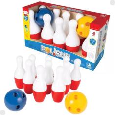 Jogo De Boliche Infantil Com 10 Pinos 2 Bolas 0328 - Nig - NIG Brinque