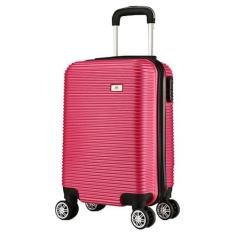 Mala De Viagem Bordo Pequena 10kg P+ Em Abs Padrão Anac - EAGLE, Rosa 