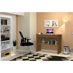 Mesa / Escrivaninha OR para Estudo 1 Ampla Gaveta com Chave Cor Canela