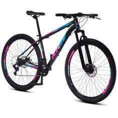 Bicicleta Alumínio Aro 29 KRW Shimano TZ 24 Vel Ltx KRW20, Preto, Azul