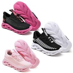 Tênis Infantil Menina Confortavel Leve - 3 Pares-Feminino