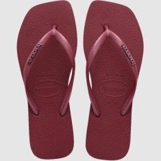 Chinelo Havaianas Slim Square com Logo Metálico Feminino-Feminino