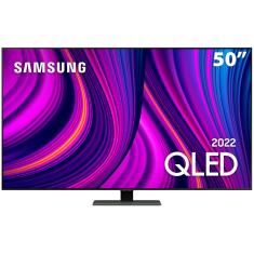 Smart TV 50" QLED 4K Samsung Q80B, Modo Game, Processador com IA, Som em Movimento Virtual, Tela sem limites, Visual livre de cabos, Alexa built in