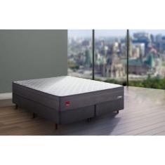 Cama Box Casal Molas 138x188cm Multispiral Otawa Cinza