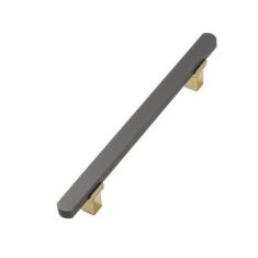 armário de cozinha cinza dourado segura os botões e os puxadores do armário de vinho da cômoda, ferragem da porta da mobília, ouro cinza 192mm