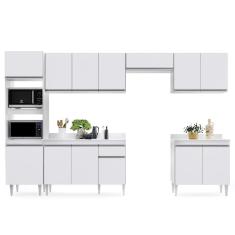 Cozinha Modulada 6 Módulos Composição 8 Branco