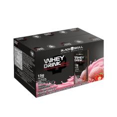 Whey Drink Gourmet - Pronto Para Beber - Pack 8 Unid Whey Drink Gourmet 250ml - Morango - 8 Unid