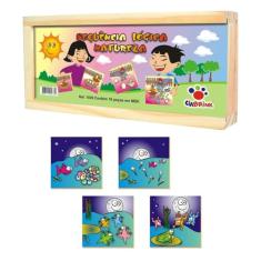 Ciabrink, Sequência Lógica Natureza 16 Peças em MDF, a Partir de 4 Anos, Caixa de Madeira