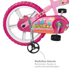 Bicicleta Aro 14 - Rosa - Sweet Game - Bandeirante
