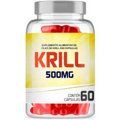 ÓLEO DE KRILL 500MG COM 60 CáPSULAS GELATINOSAS UP SPORTS NUTRITION 
