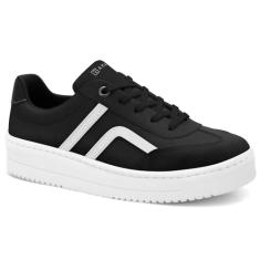Tênis Ramarim Plataforma Casual 91103 Preto/Branco