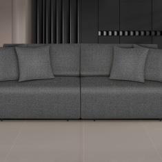 Sofá Netuno - Retrátil / Reclinável 280 Cm Grafite