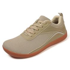 Dressnu Tênis de corrida respirável tamanho grande malha masculino macio inferior feminino, Damasco, 39