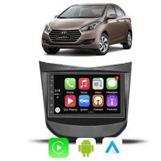 Kit Multimidia Android Auto Carplay HB20 2012 2013 2014 A 2019 7" Voz 