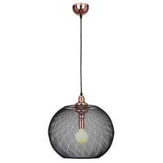 Pendente Bella Iluminação Copper No Voltagev Cobre/ Preto