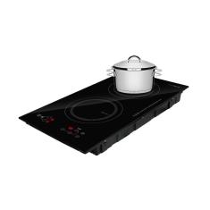 Fogão Cooktop De Indução 2 Bocas Elétrico Eci02ep 220V E Caçarola Inox Solar Ø 16cm Pit4  - Eos