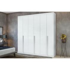Guarda Roupa Casal 6 Portas e 4 Gavetas Alonzo New Branco - Lopas