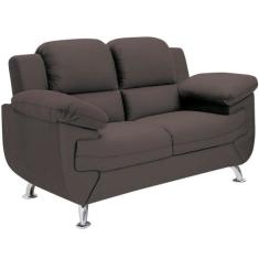 Sofá 1,52 Metros Linoforte Avalon 2 Lugares Veludo e Espuma D-33, Marr