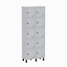 Armário Locker Guarda Volume Aço Light 10 Portas 69x179,5cm - Pandin M
