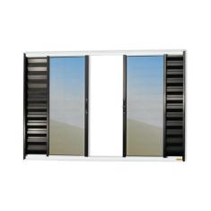 Janela Veneziana Confort 6 Folhas Vidro Reflex 100cm x 150cm Brimak Mi