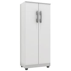 Armário Organizador Multiuso 2 Portas Ajl Móveis Branco