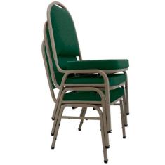 03 Cadeiras para Hotel e Auditório Linha Hotel Verde