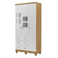 Guarda Roupa Infantil Uli New 3 Portas e 3 Gavetas - Móveis Peroba, Br