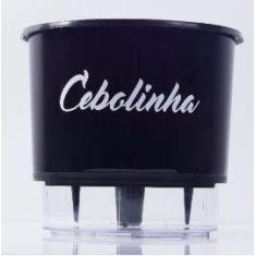 Vaso Auto Irrigável Gourmet N03 - Médio - Raiz Preto, Cebolinha