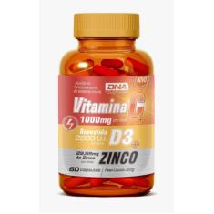 Vitamina C + D3 + Zinco 60 Cápsulas - Dna - 60 Capsulas