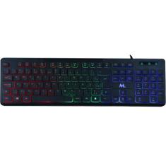 Teclado Mtek KB-7269LR-PT Retroiluminado USB - Preto (Portugues)