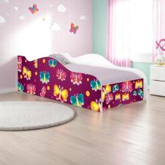 Mini Cama Fun Borboleta Infantil Com Colchão - Kids Mobili