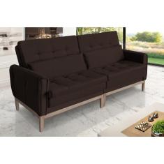 Sofá Cama Rivieira 2.10m - Sofisticato, marrom