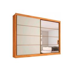 Guarda Roupa Casal 2 Portas E 6 Gavetas C/ 1 Espelho Sevilha Peroba/Off White/Peroba - Europa
