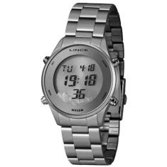 Relógio Feminino Digital Lince Prata SDM4638L SXSX-Feminino
