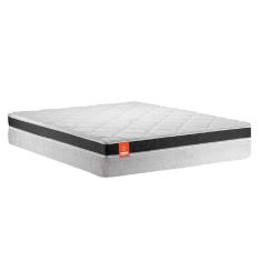 Colchão Casal Molas Ensacadas Real 138x188x27cm Cinza / Grafite - Suporta Até 130kg Por Pessoa Cinza