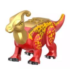Boneco Blocos De Montar Dinossauro Parasaurokophus