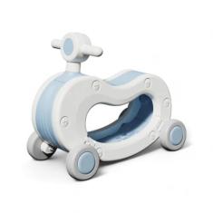 Quadriciclo 2 em 1 para Bebê Gangorra e Bicicleta de Rodinha Sem Pedal