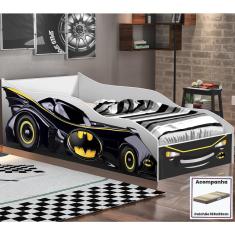 Cama Quarto Solteiro Carro Com Colchão Preto