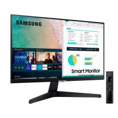Monitor Smart Samsung M5, 24&quot; IPS Full HD, HDR10, HDMI/USB/Bluetooth, Preto - LS24AM506NLMZD