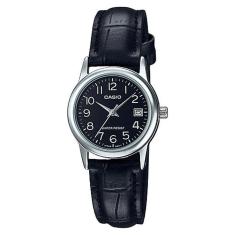 Relógio CASIO feminino couro preto LTP-V002L-1BUDF