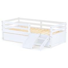 Bicama Infantil Slim e Mini Escada/Escorregador Branco Housin