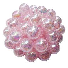 60 peças de contas de cristal acrílico coloridas de 16 mm pingentes redondos de contas de vidro para fazer joias, pulseiras, brincos, colar, adultos, contas, artesanato, artesanato, enfeite de Natal,
