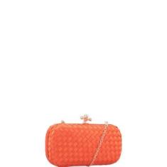 Bolsa Clutch Jennifer em Intrecciato Bauarte-Feminino