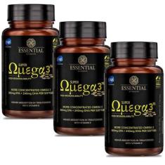 Kit 3x Super Omega 3 TG (60 caps cada) 1000mg - Essential Nutrition